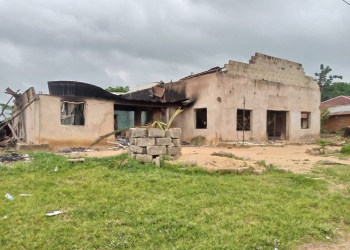 Christ Divine Liberation International Church burnt by Traditional Worshippers in Adim, Biase, Cross River State