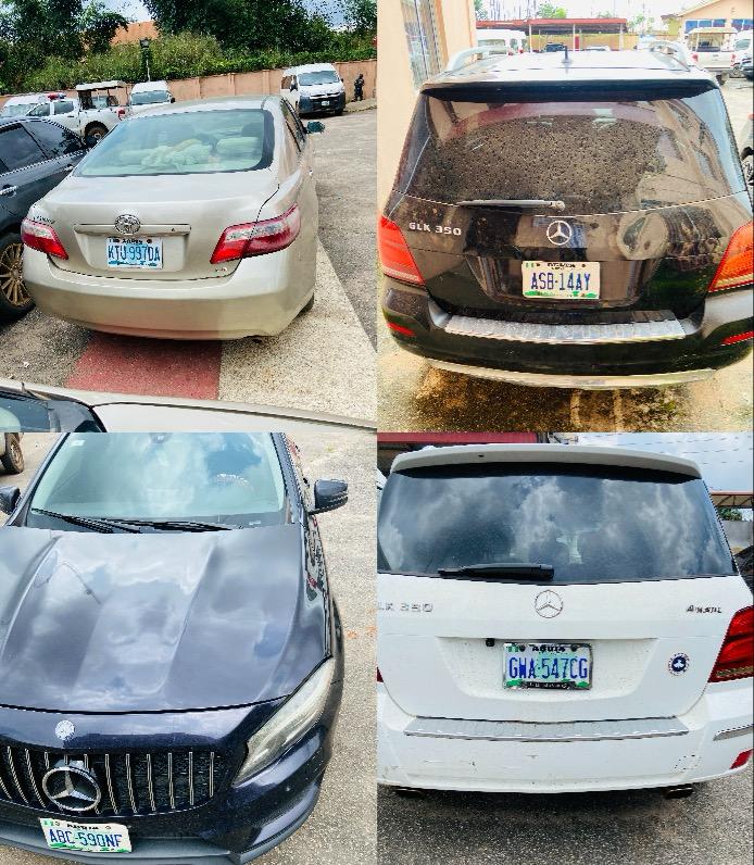 EFCC Arrests 48 Yahoo Boys, Recovers 9 Exotic Cars in Asaba