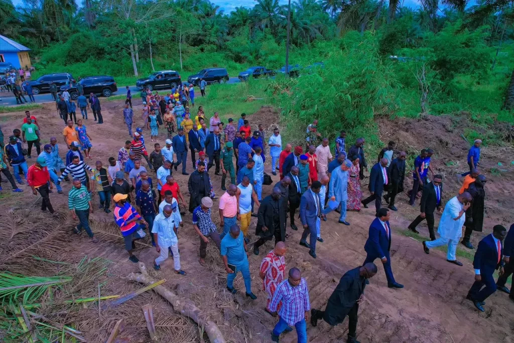 Governor Eno Inspects Site For Ibom Model Farm