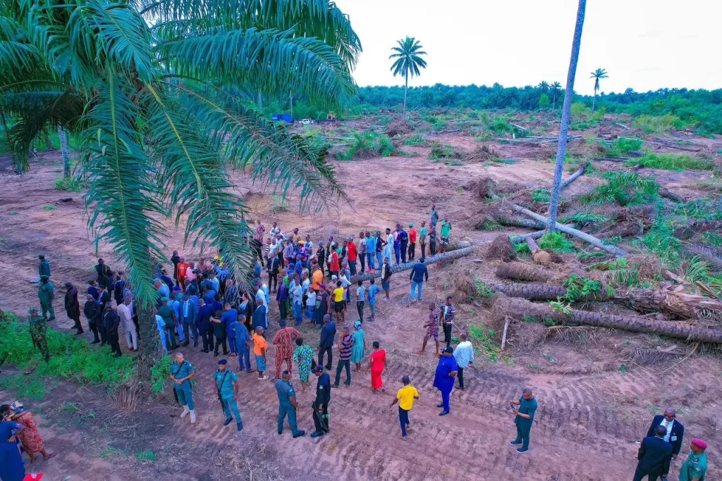 Governor Eno Inspects Site For Ibom Model Farm