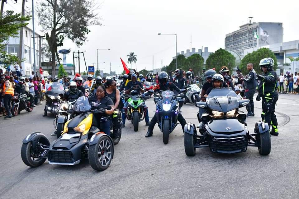Governor Otu Returns Bikers' Carnival