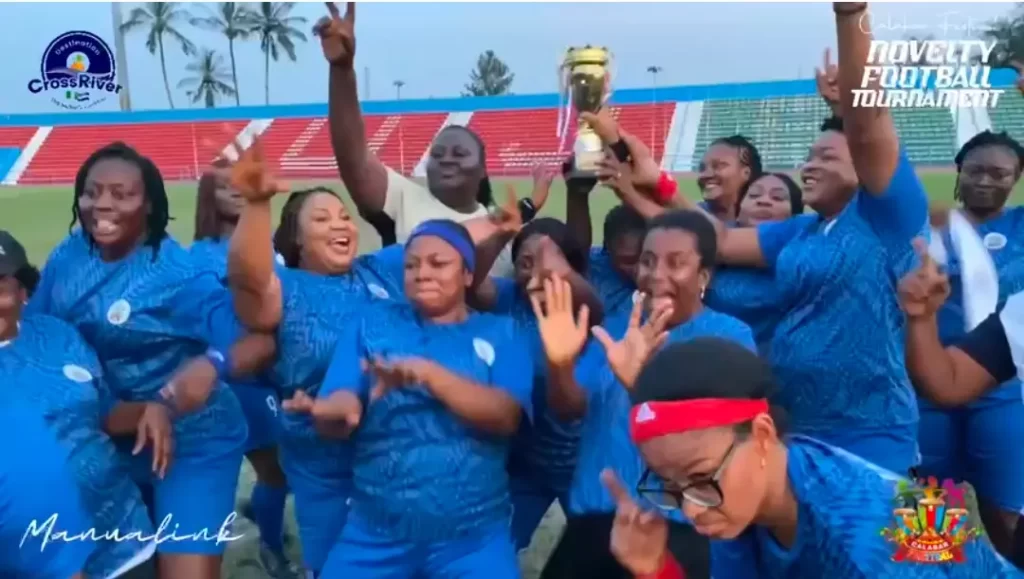 Legislators Wives Beat Executives Wives To Lift Carnival Calabar Cup (VIDEO)