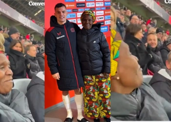 Victor Boniface's Grandmother Celebrates His Goal Against Borussia Dortmund (VIDEO)