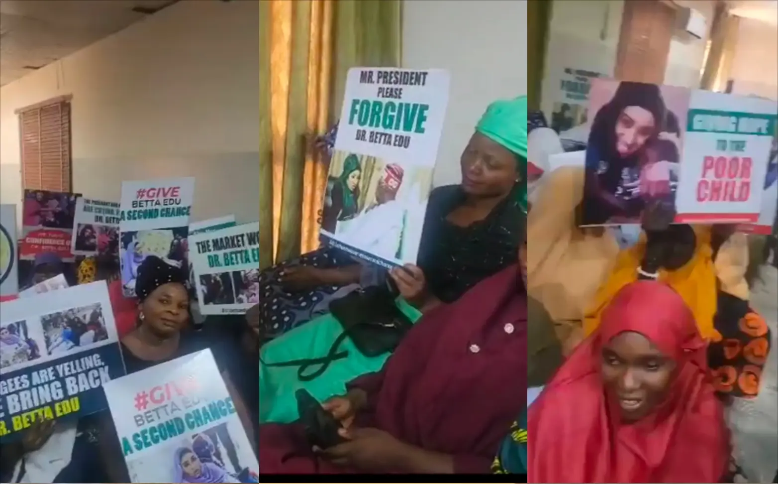 Mr President please forgive Dr Betta Edu, Women begs Tinubu (VIDEO)