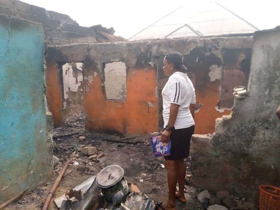 calabar fire outbreak Fire razes building, renders 44 homeless in Calabar