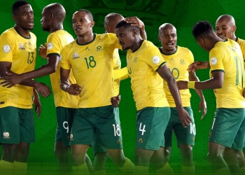Bafana Bafana of South Africa during the third-place match at the AFCON 2023 match against DR Congo on 10 Feb. 2024 in Ivory Coast