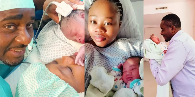 Emeka Ike with wife, Yolanda Pfeiffer and daughter, Chidera Comfort Thando Ike
