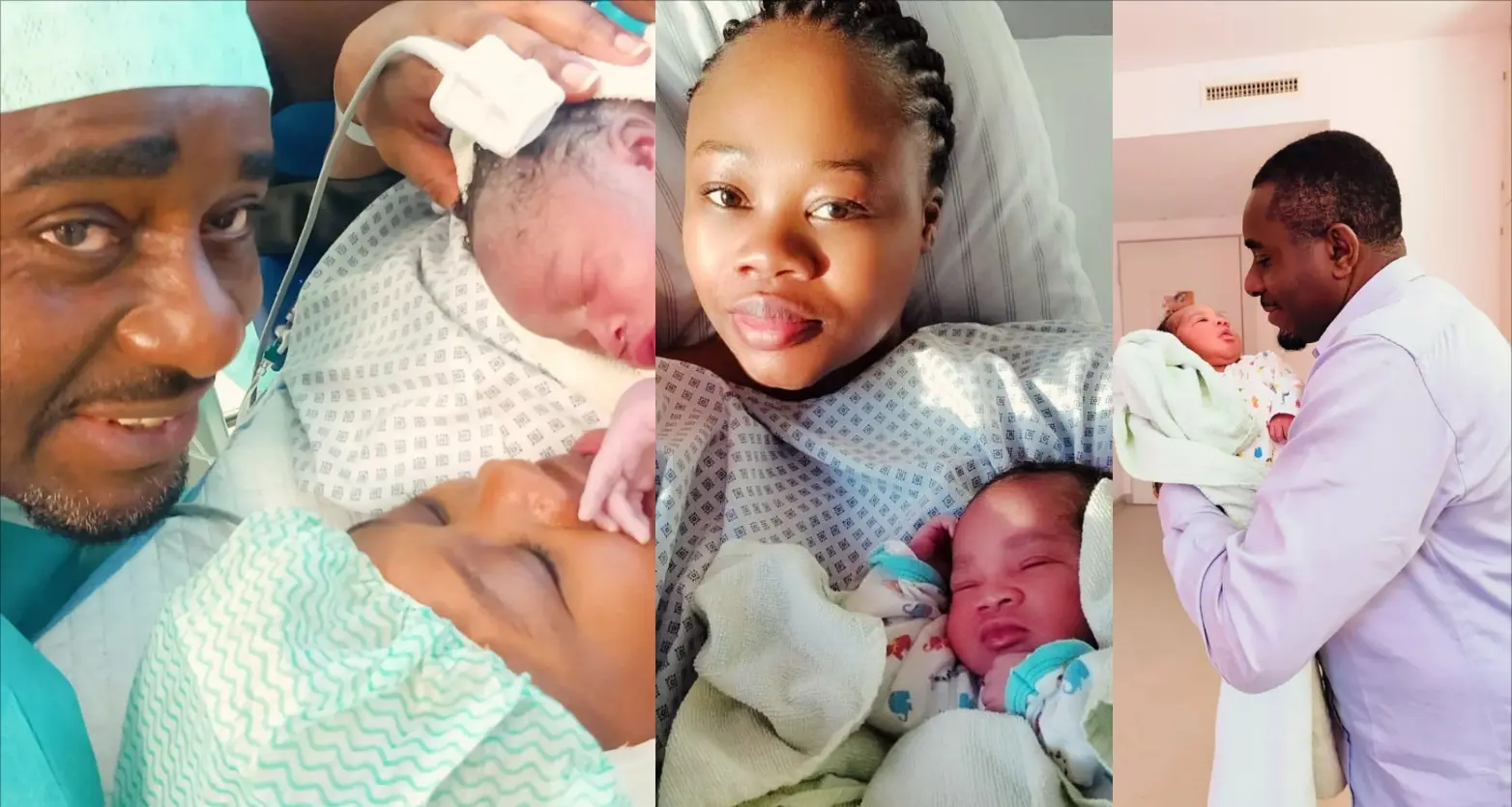 Actor Emeka Ike, wife welcome baby girl in Germany (Video)