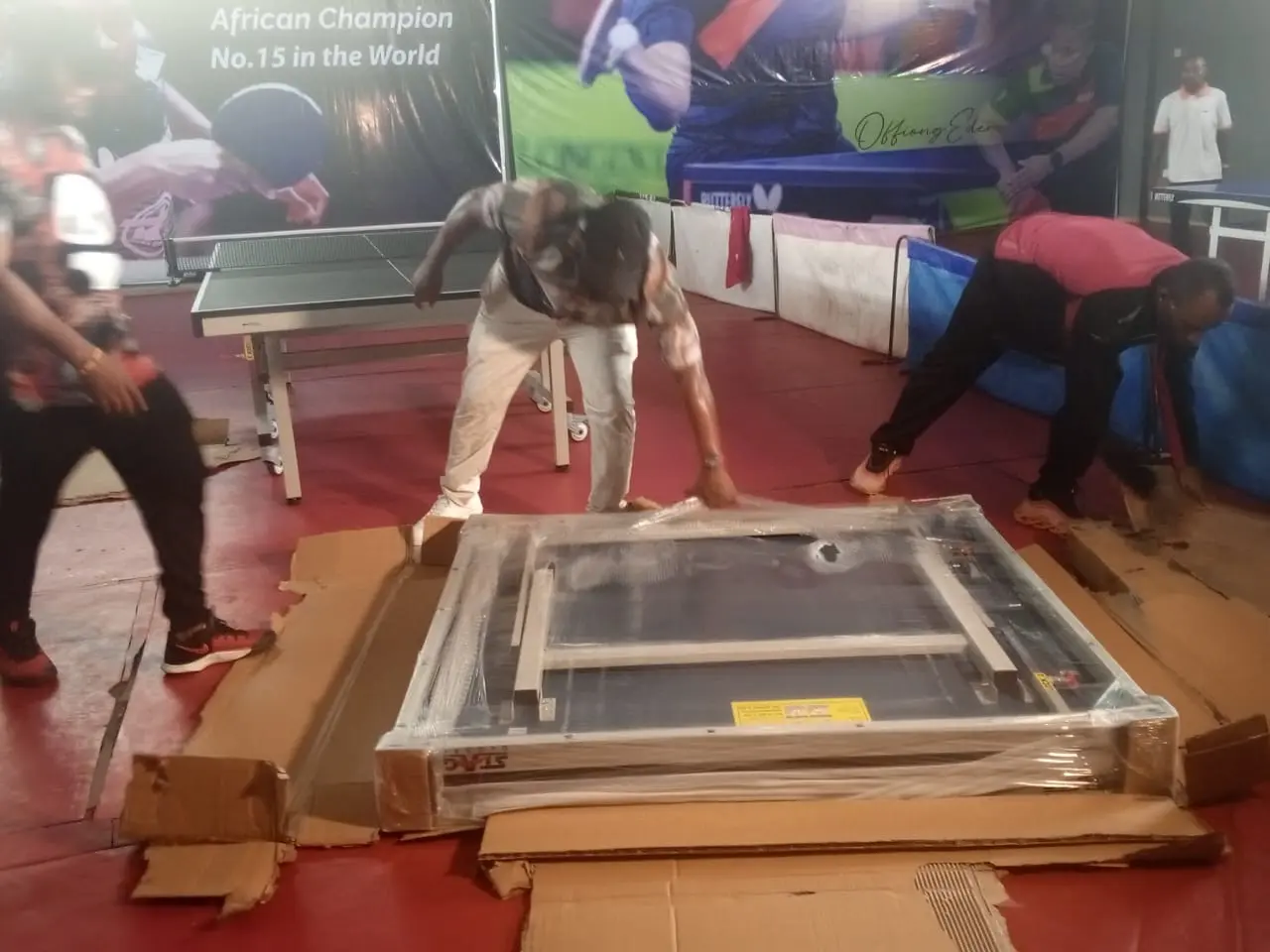 TTF Rep donates N10m worth of ITTF standard table-tennis boards to Cross River