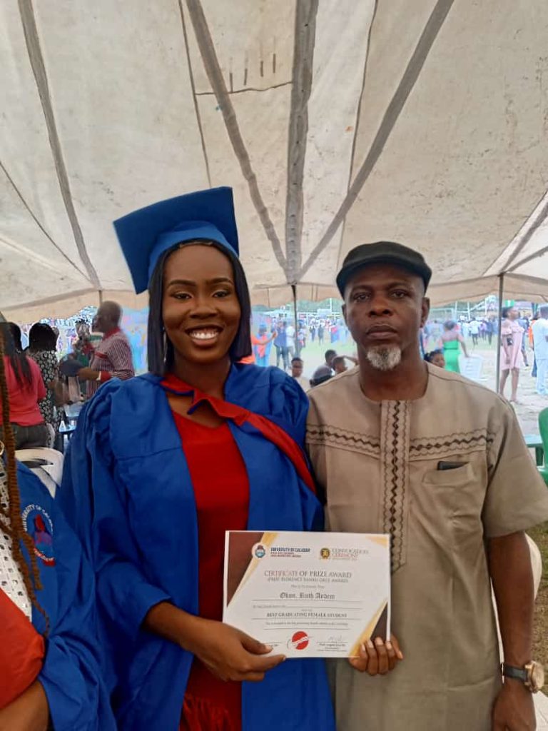 Ruth Andem emerges UNICAL's best graduating female student