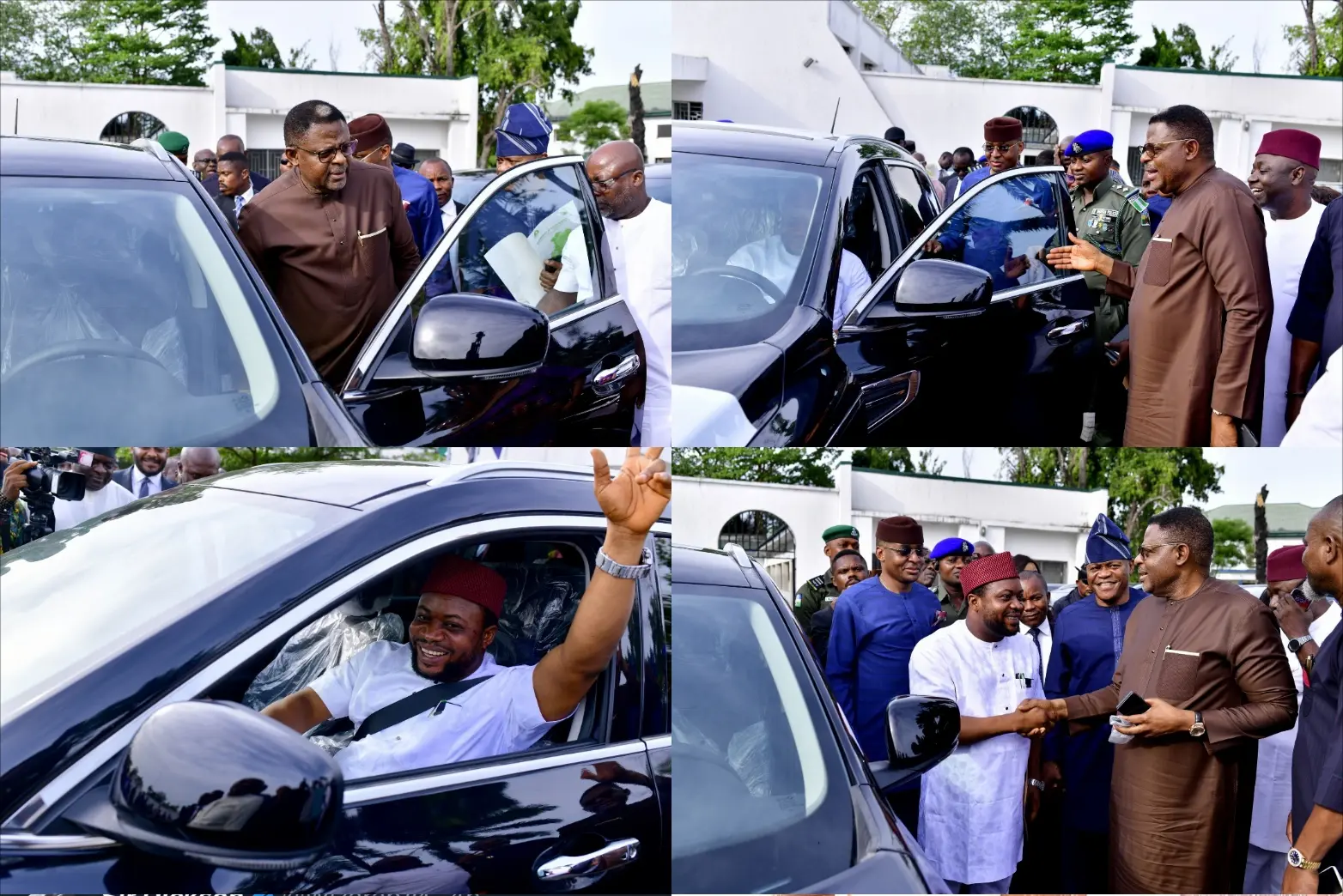 Governor Otu Presents 31 SUVs to Commissioners