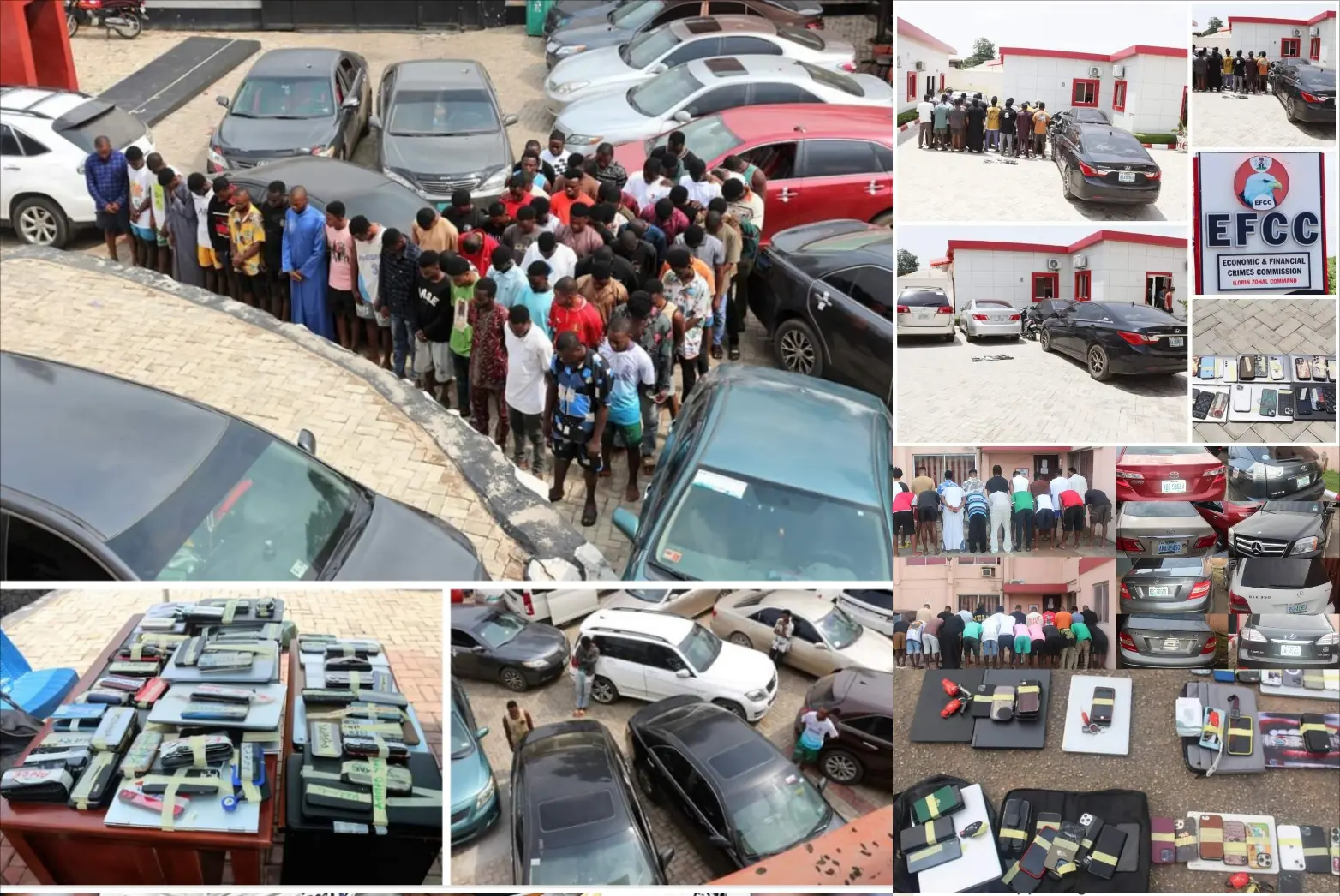 EFCC arrests 128 suspected internet fraudsters in Osun, Kwara, Edo