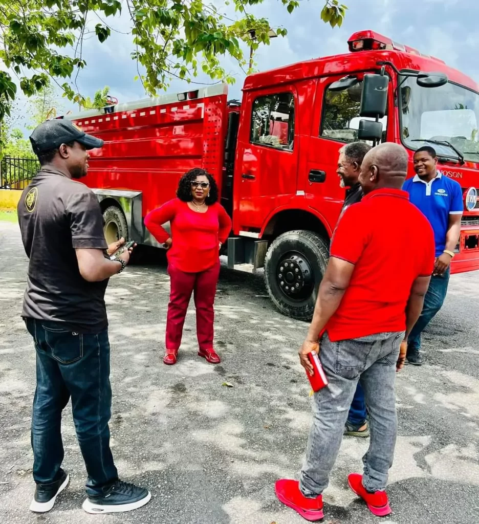 UNICAL VC takes delivery of Innoson 5008 fire fighting truck