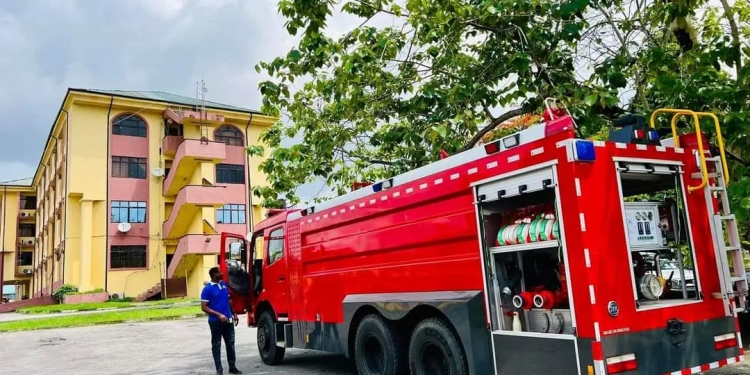 UNICAL VC takes delivery of Innoson 5008 fire fighting truck