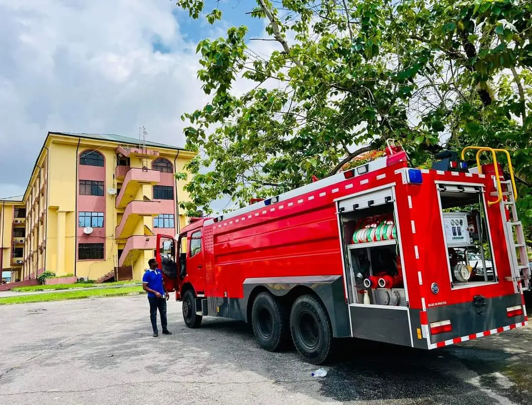 UNICAL VC takes delivery of Innoson 5008 fire fighting truck