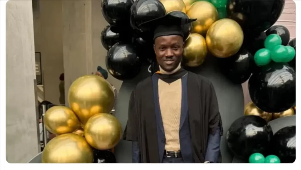 Damola Ilesanmi graduates from University of Bradford