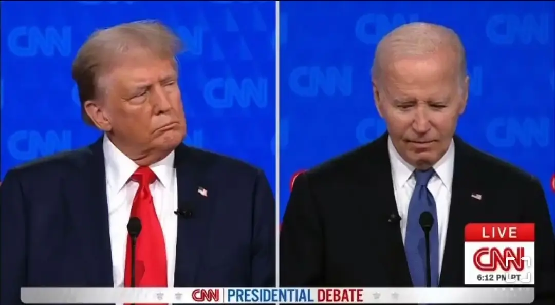 Trump reacts to Biden freezing during presidential debate