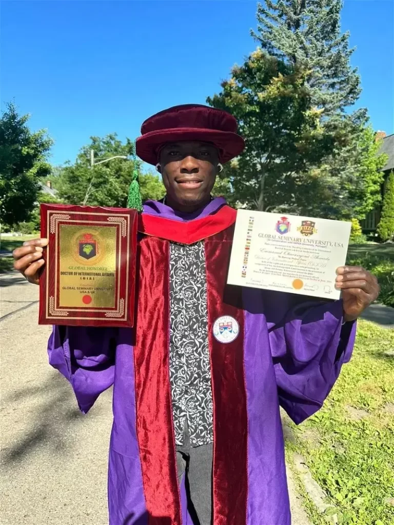 Nigerian student who failed O'level 17 times bags 2 PhDs in US