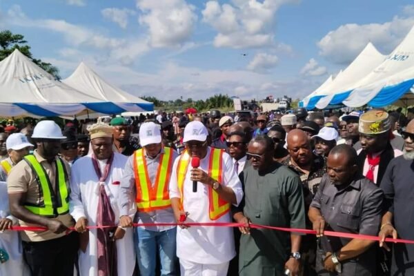 IMG 20240618 WA0018 Gov Otu Resuscitates  Construction Of Adiabo-Ikoneto Road Abandoned  30-Years Ago