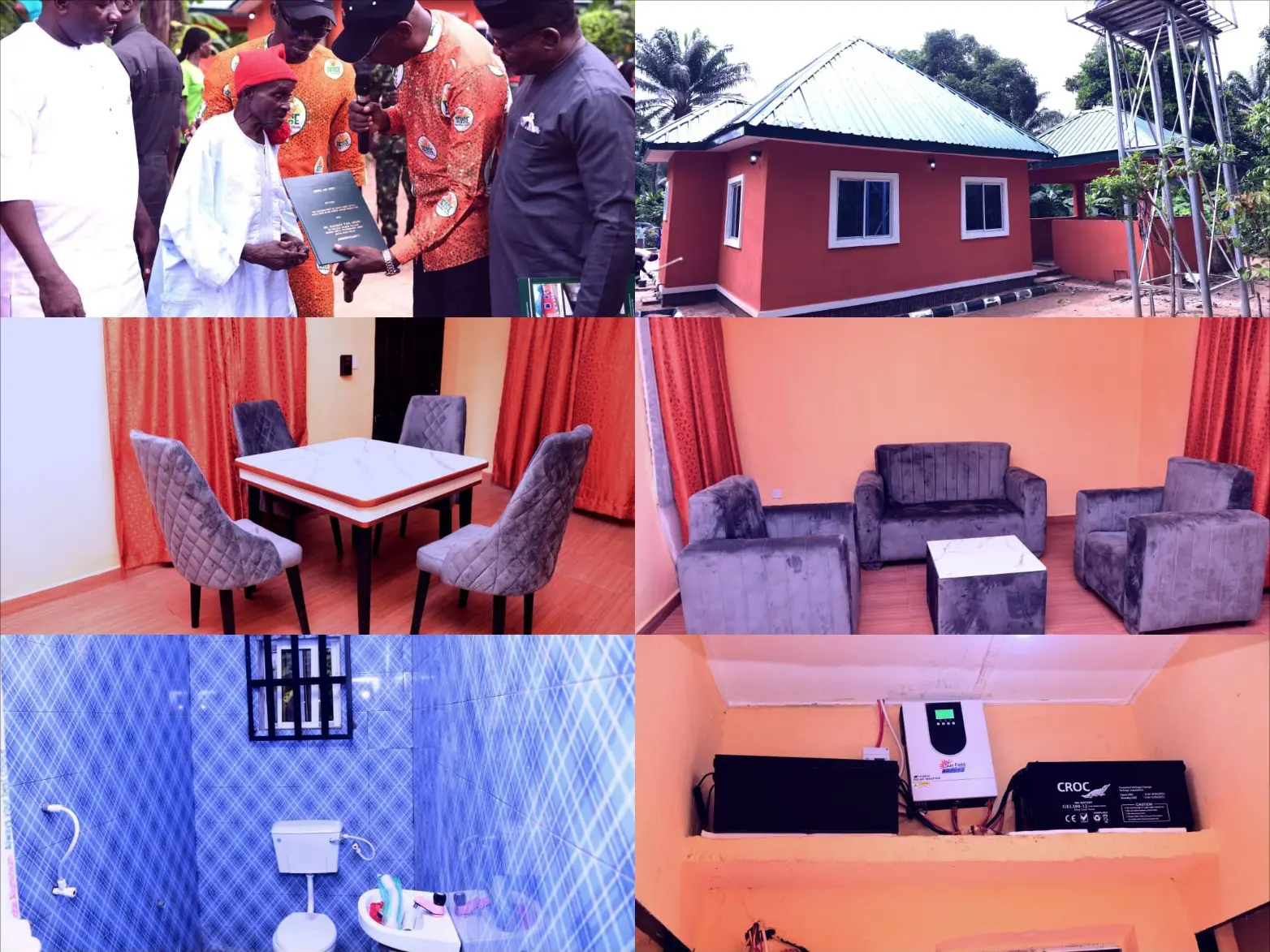 Gov Eno gifts town crier well-furnished house