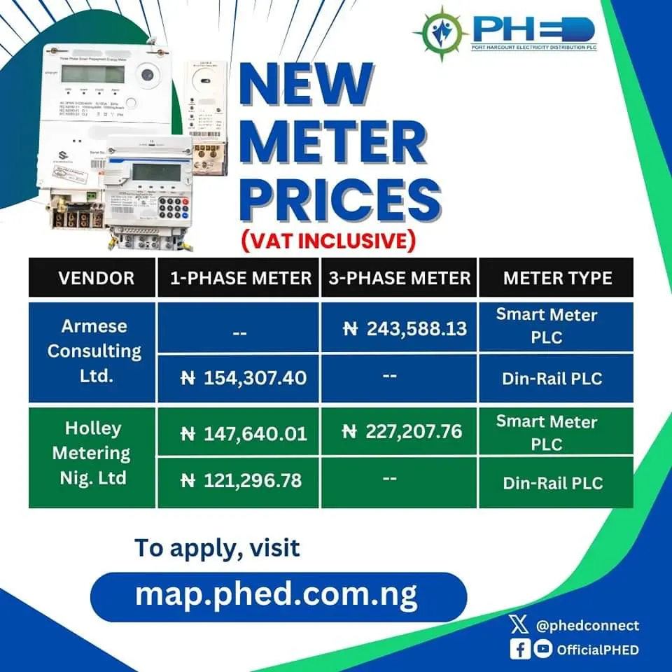 PHED restores power, releases new metre prices