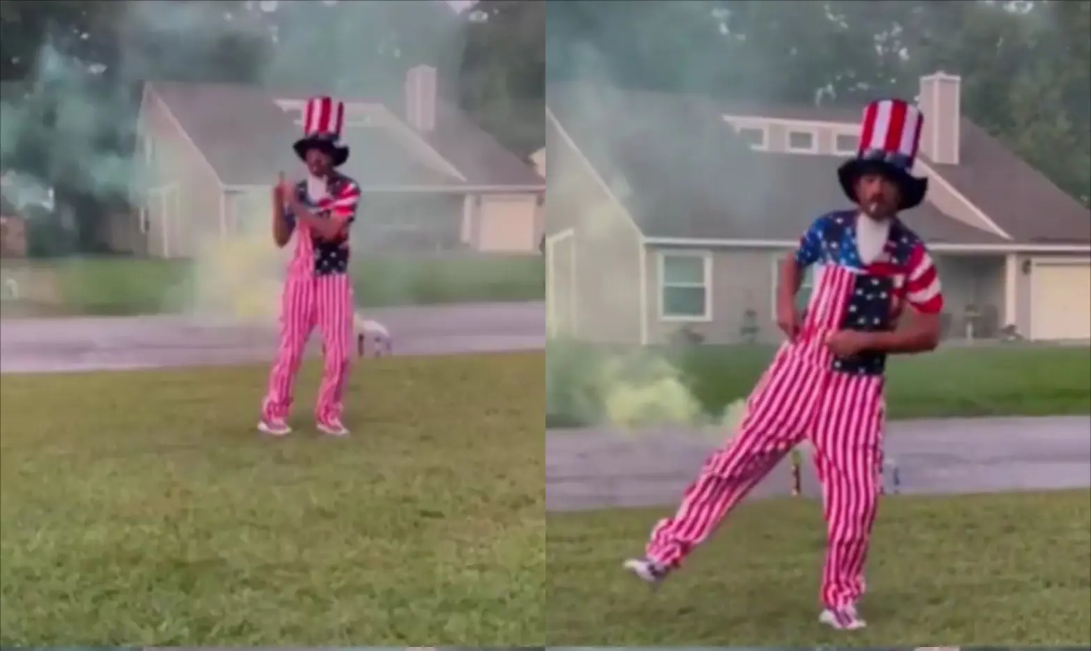 Man filmed dancing moment before blowing his head off with firework in South Carolina