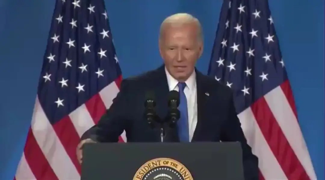 President Joe Biden refers to Vice President Kamala Harris as “Trump”