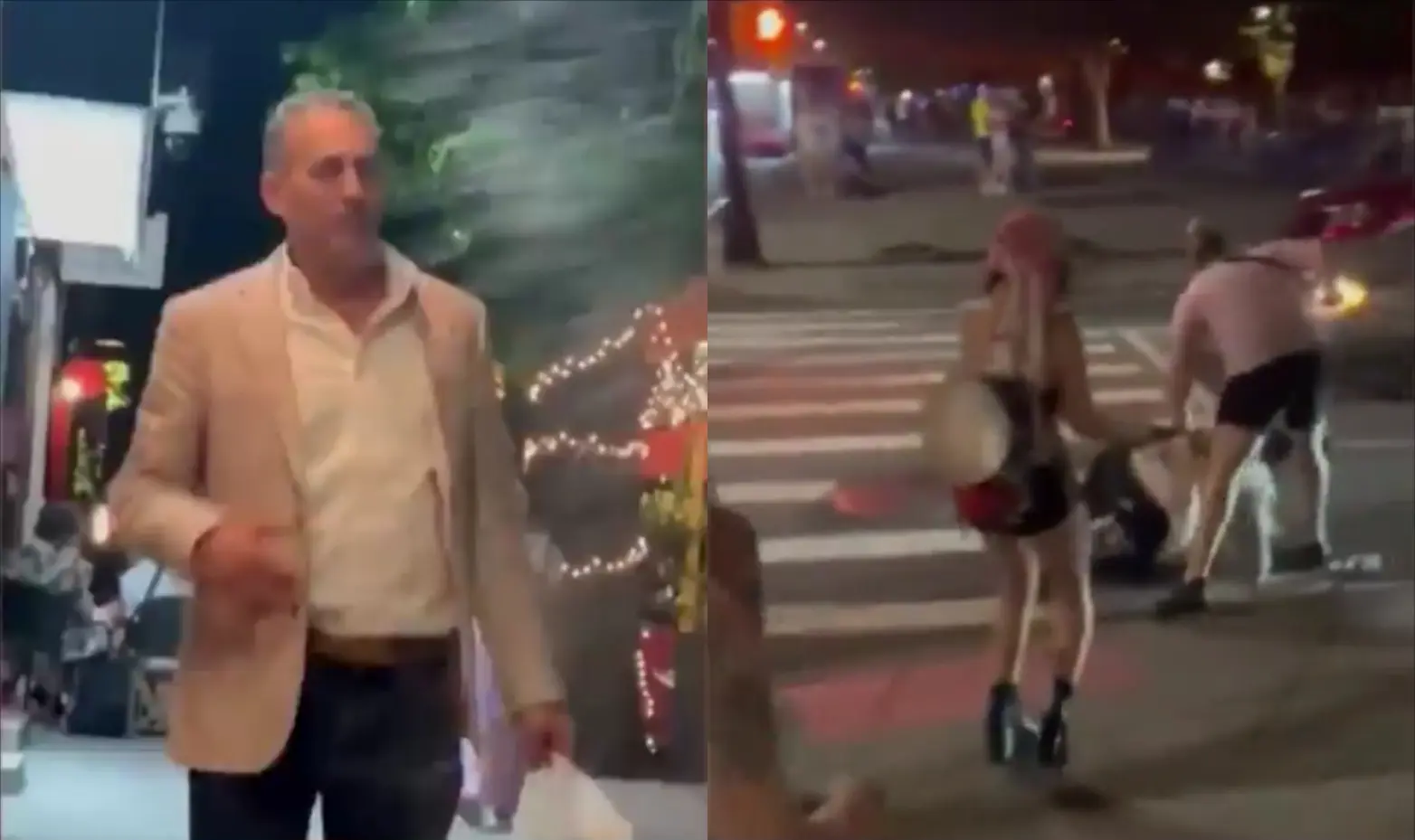 Full footage of NYC banker who went viral for hitting someone from pride event