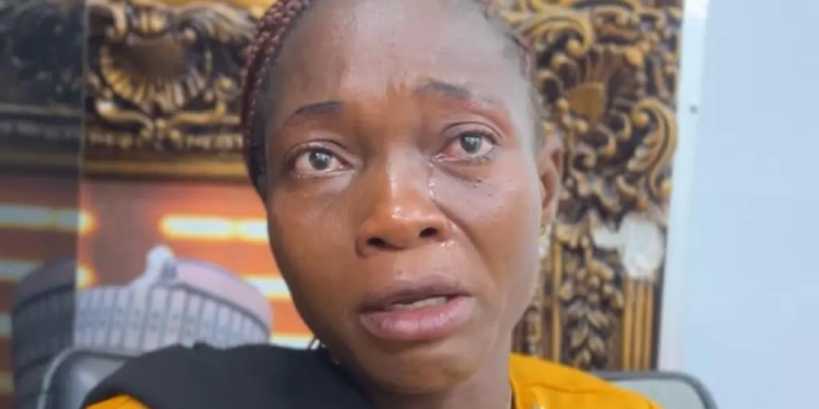 Josephine ‘Nene’ Ifeanyichukwu, widow of late newspaper vendor. / Photo: TAYO OLU