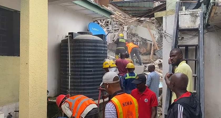 NYSC Member trapped as another building collapses in Abuja