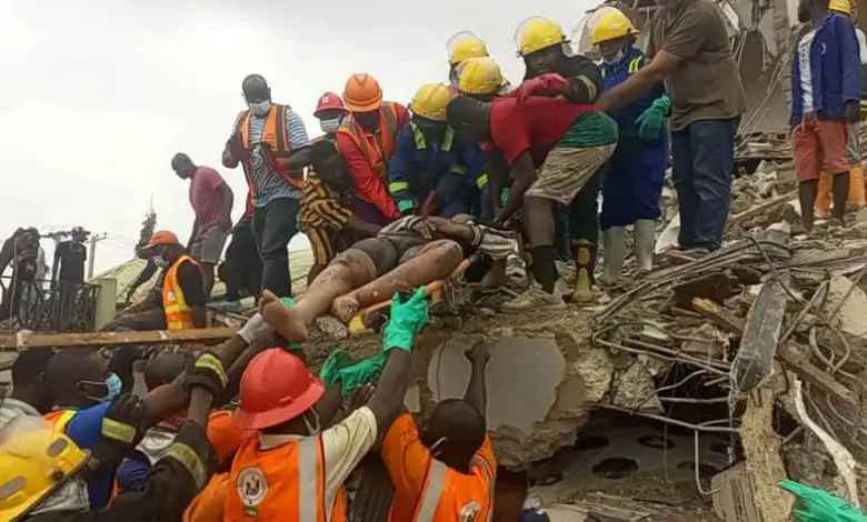 NYSC Member trapped as another building collapses in Abuja