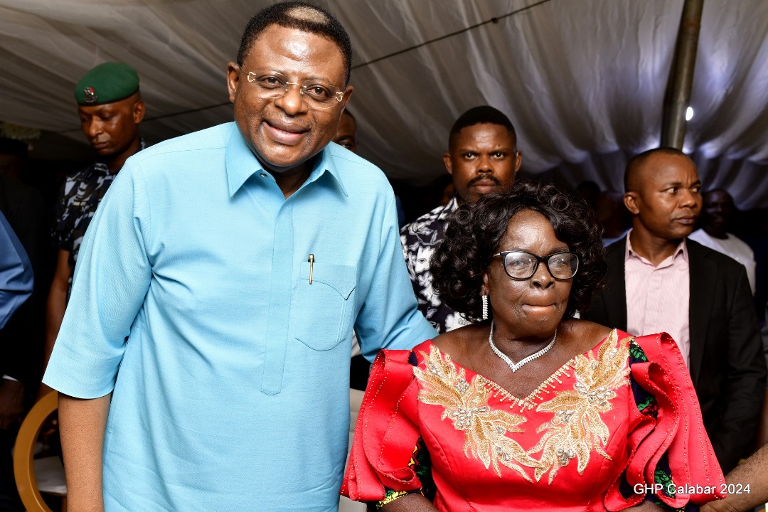 Governor Otu celebrates Mrs Magdalene Abang at 85