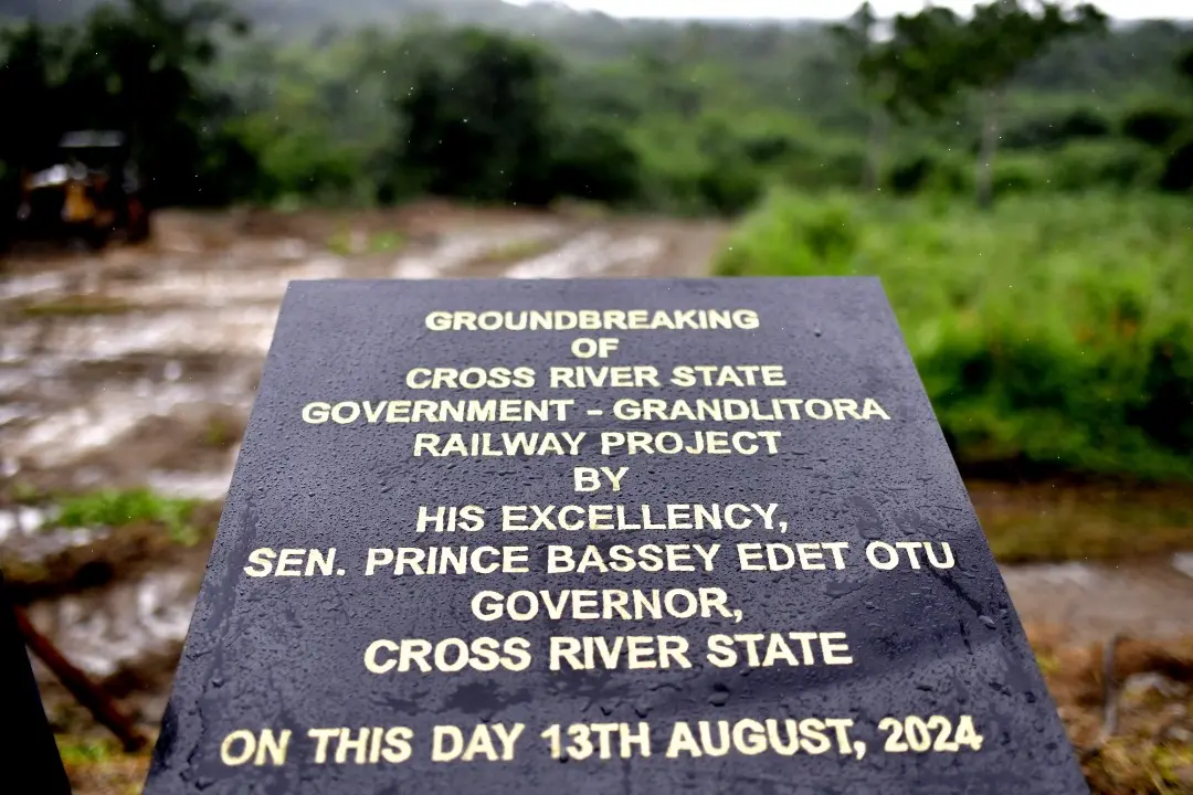 Otu performs groundbreaking for Calabar-Obudu railway line construction