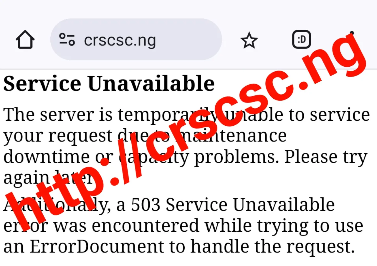 Cross River Civil Service job portal goes offline barely 24 hours after launch