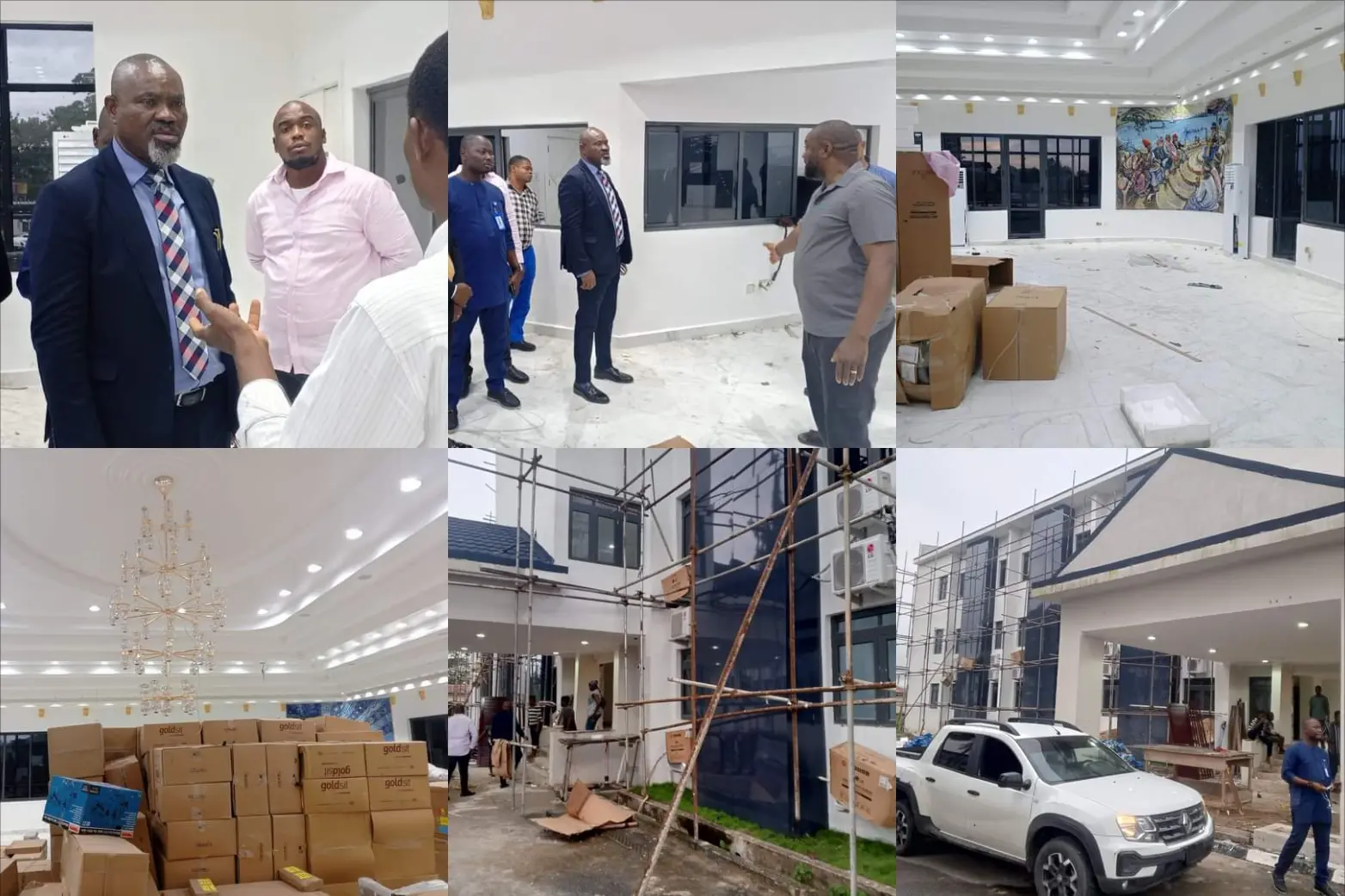 C'River Chief of Staff inspects ongoing renovation of Governor's Office, urges contractors to fast-track work to meet deadline