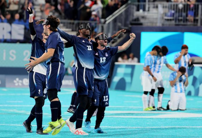 France beat Argentina to win blind football gold at 2024 Paralympics