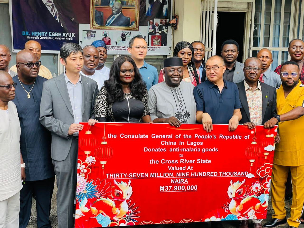 Chinese govt donates N37m anti-malaria drugs to Cross River