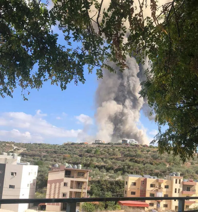 Israeli air strike on Lebanon