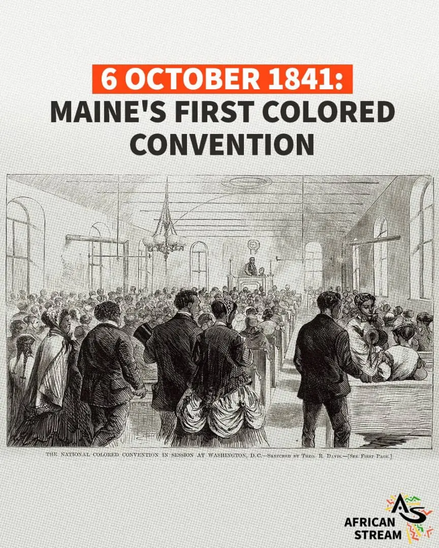 6th October 1841: Maine’s First Coloured Convention