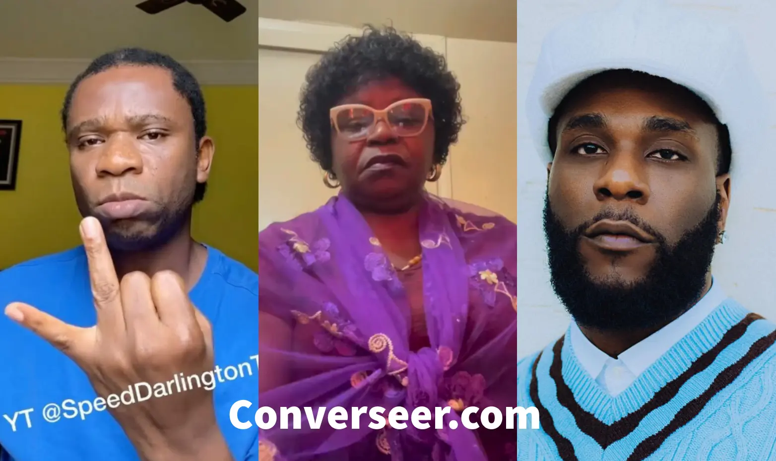 Speed Darlington’s Arrest: ‘Please forgive my only son,’ Akpi’s Mother begs Burna Boy