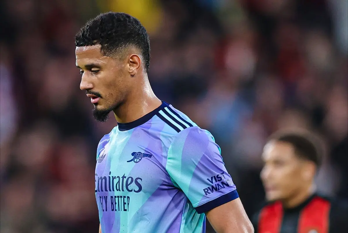 Arsenal lose to Bournemouth as Saliba sees red