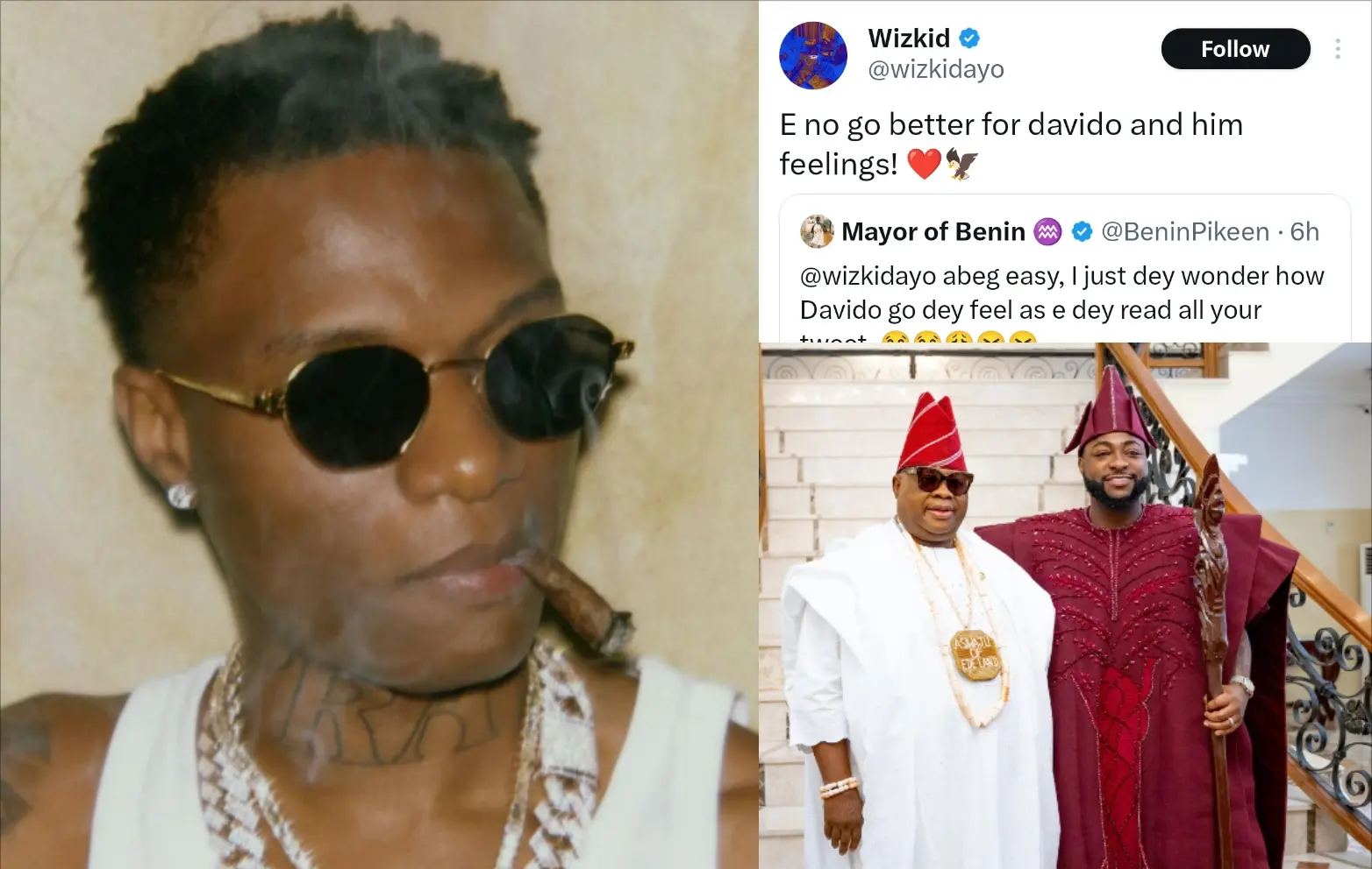 Wizkid vs Davido: Wizkid attacks Davido and his entire family