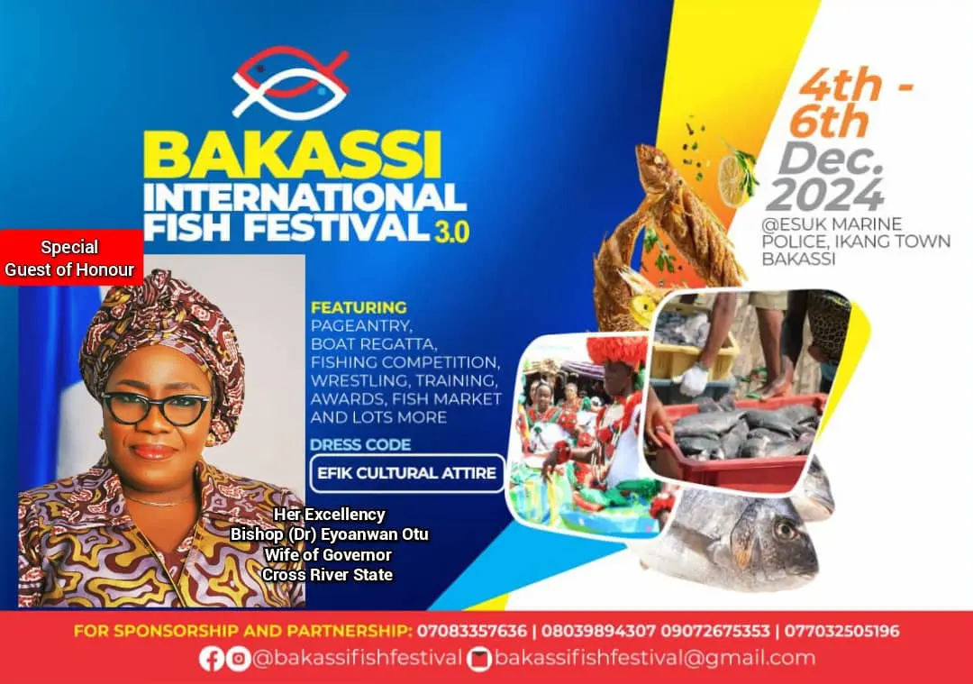 Governor Otu’s Wife to Attend 2024 Bakassi International Fish Festival