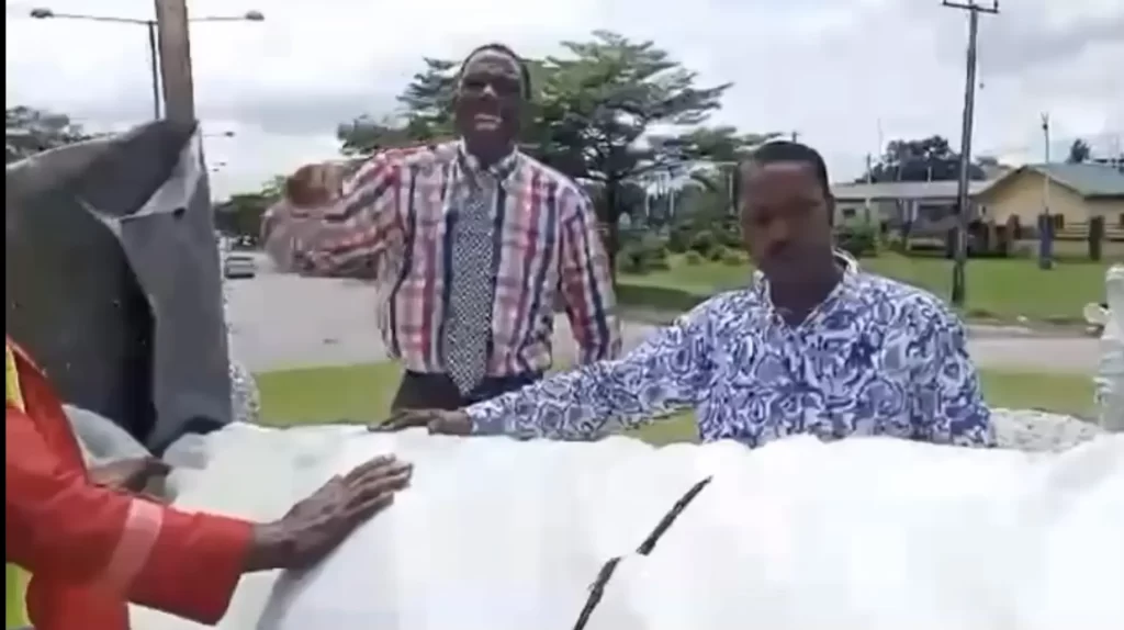 Men of God Pray for Fallen Good Shepherd Statue in Calabar