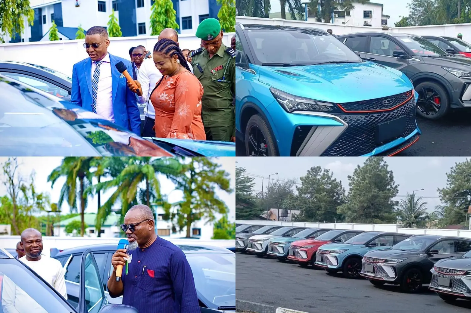 Governor Otu Presents Official Vehicles to Vice Chairmen of Council