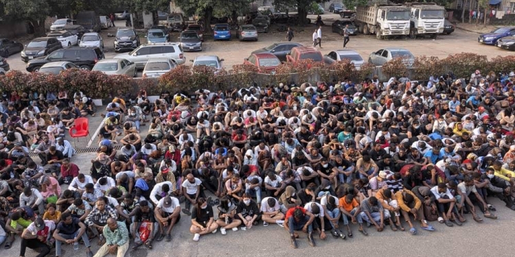 EFCC Burst Syndicate of 792  Cryptocurrency Investment, Arrests 193 Chinese, Arabs, Filipinos, Others