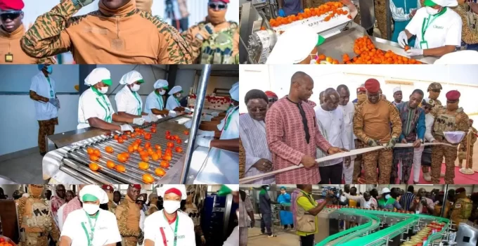 Captain Traore Commissions m Tomato Processing Factory in Burkina Faso