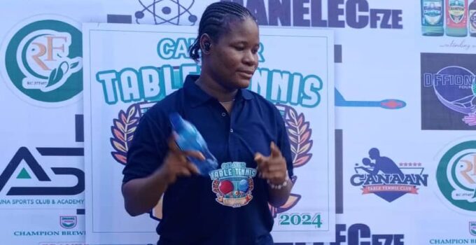 Hope Udoaka Invited to 10th ELICRIS Cups National Table Tennis Top 32 Championships