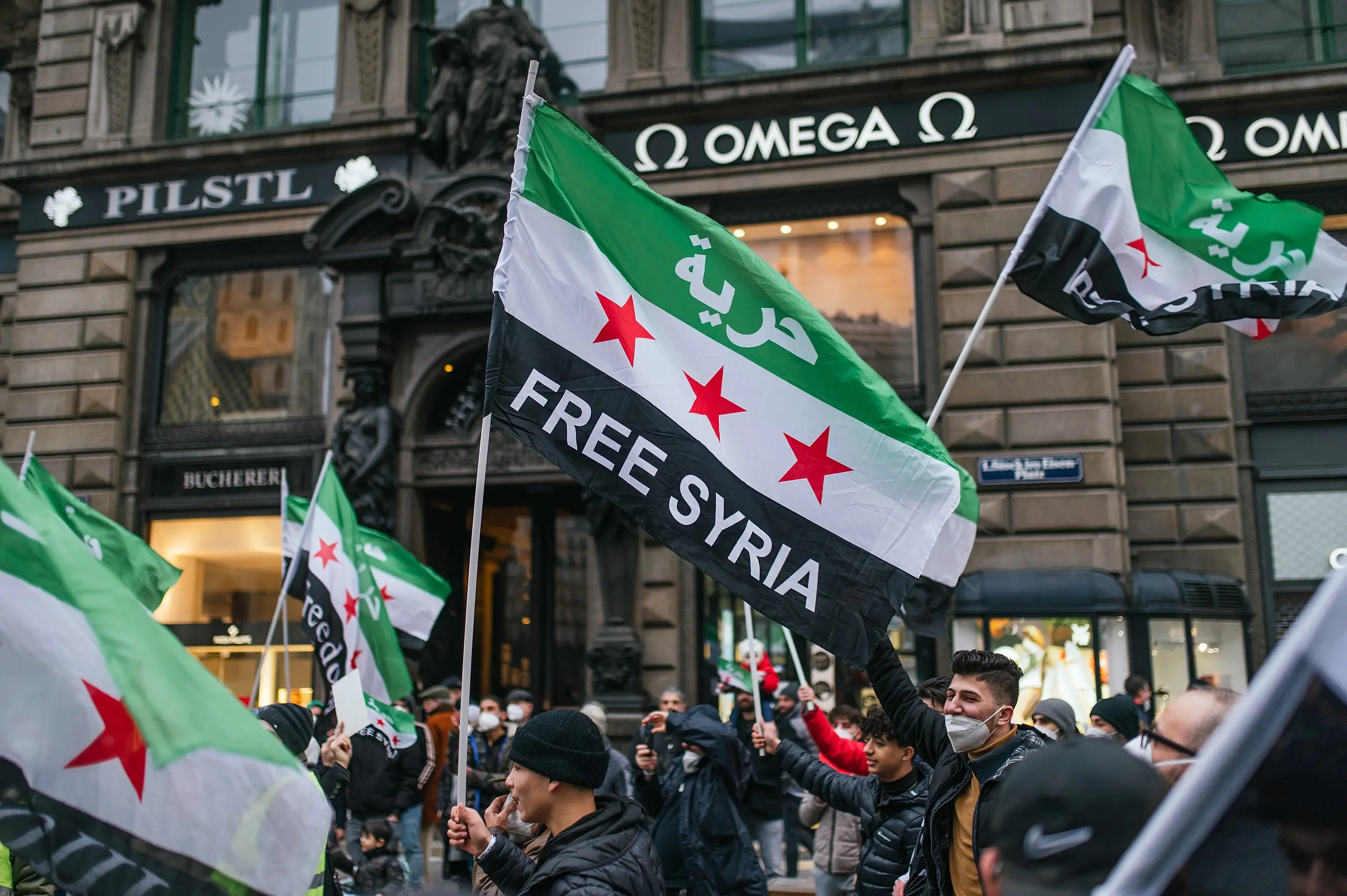 Celebrations at end of Syrian regime in Berlin's Neukölln district
