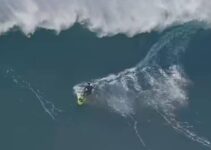 Surfer Ty Simpson-Kane Survives Brutal Wipe Out at Peahi Beach (Jaws) on Maui’s North Shore